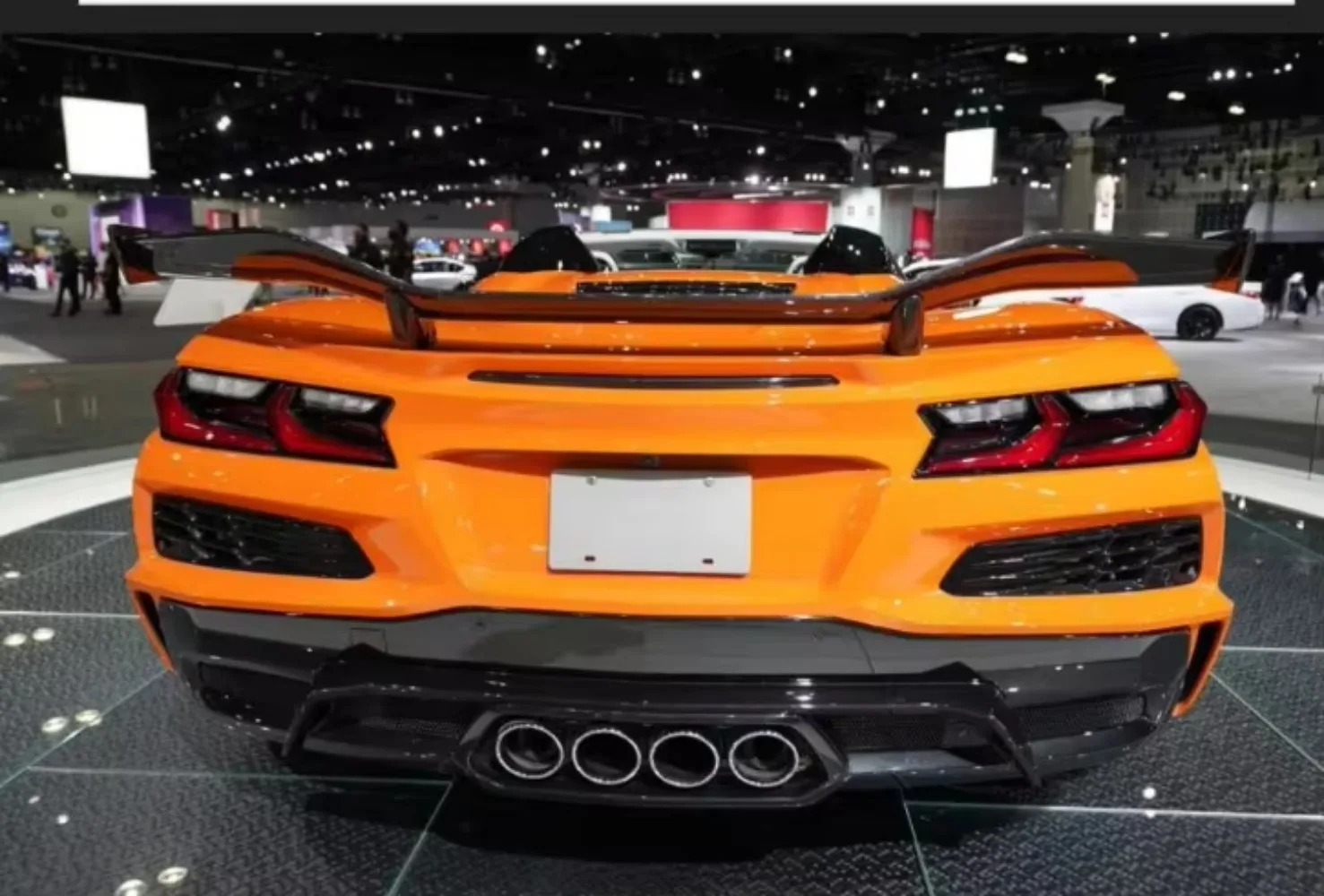 High Quality Fast Delivery Whole Sale Price Carbon Fiber Z06 Rear Diffuser Body Kits for Corvette C8 2023-2024